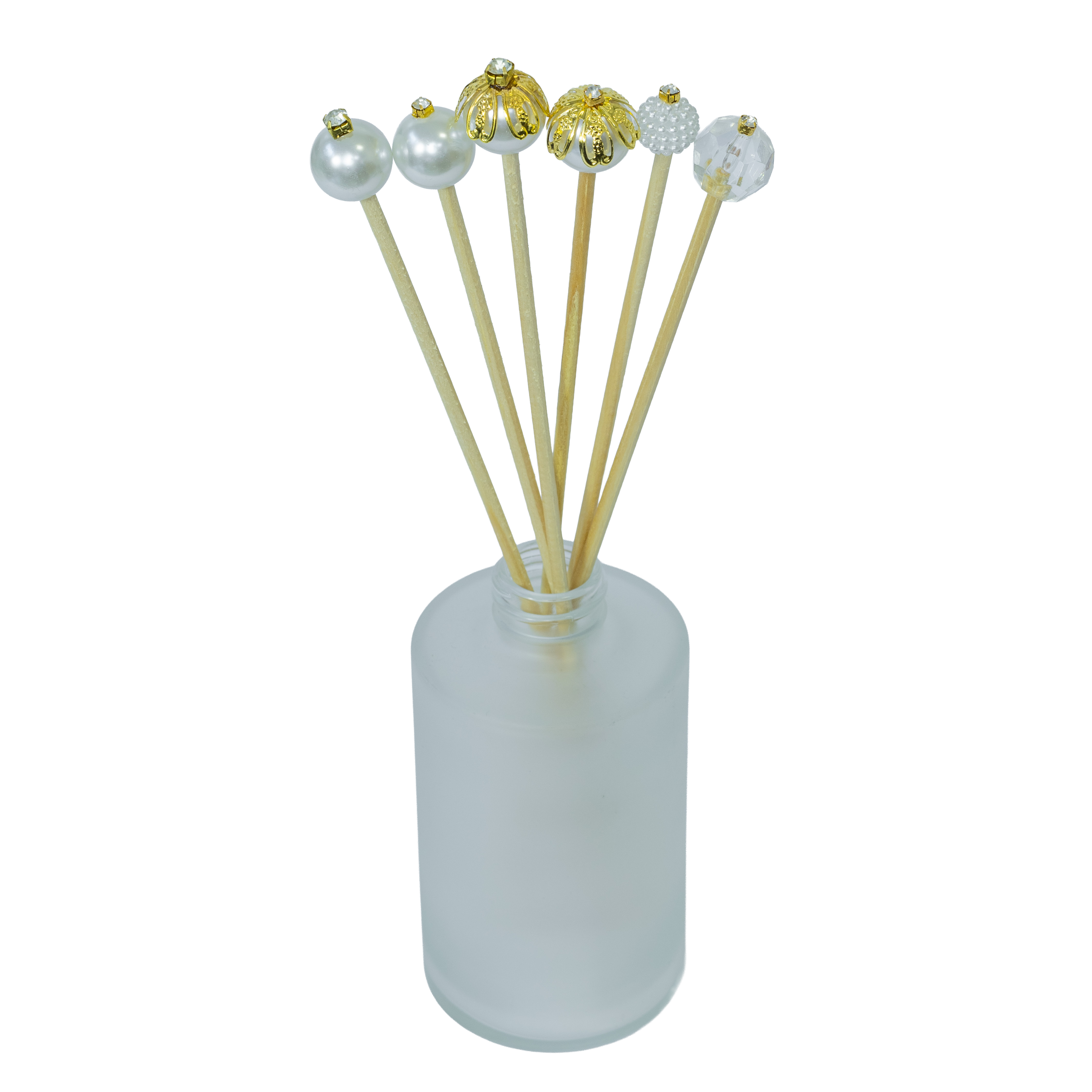 VARETAS LUXO M 25CM - PEROLA COM DIAMANTE...